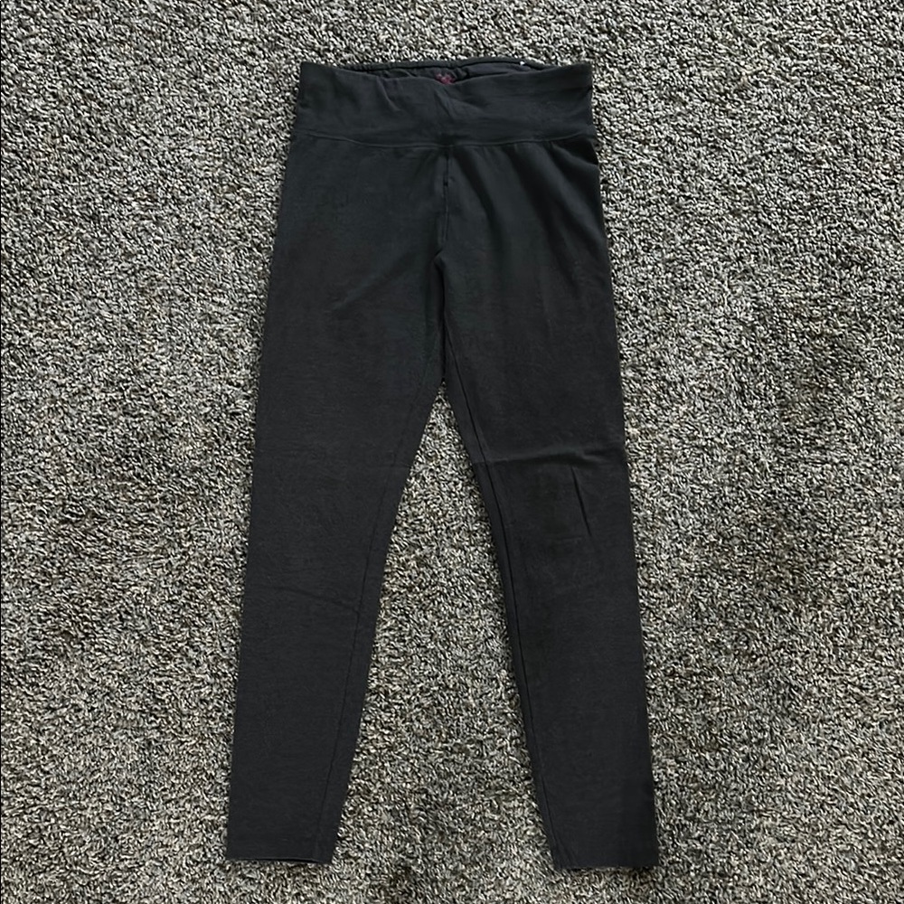 Justice Gray Leggings with High Waistband and Full Length